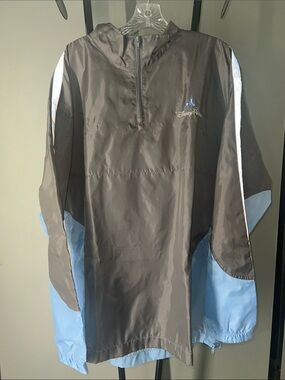 Disney Gray and Light Blue Raincoat Pullover